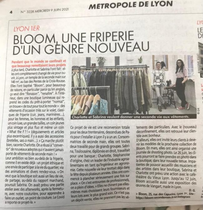 Charlotte et Sabrina au sein de la boutique Bloom