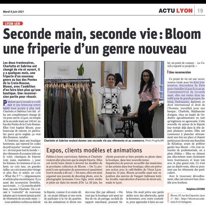 Charlotte et Sabrina au sein de la boutique Bloom